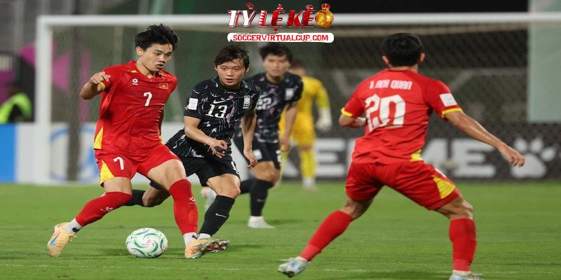Quốc Việt tỏa sáng đưa U23 Việt Nam dẫn trước sau hiệp một